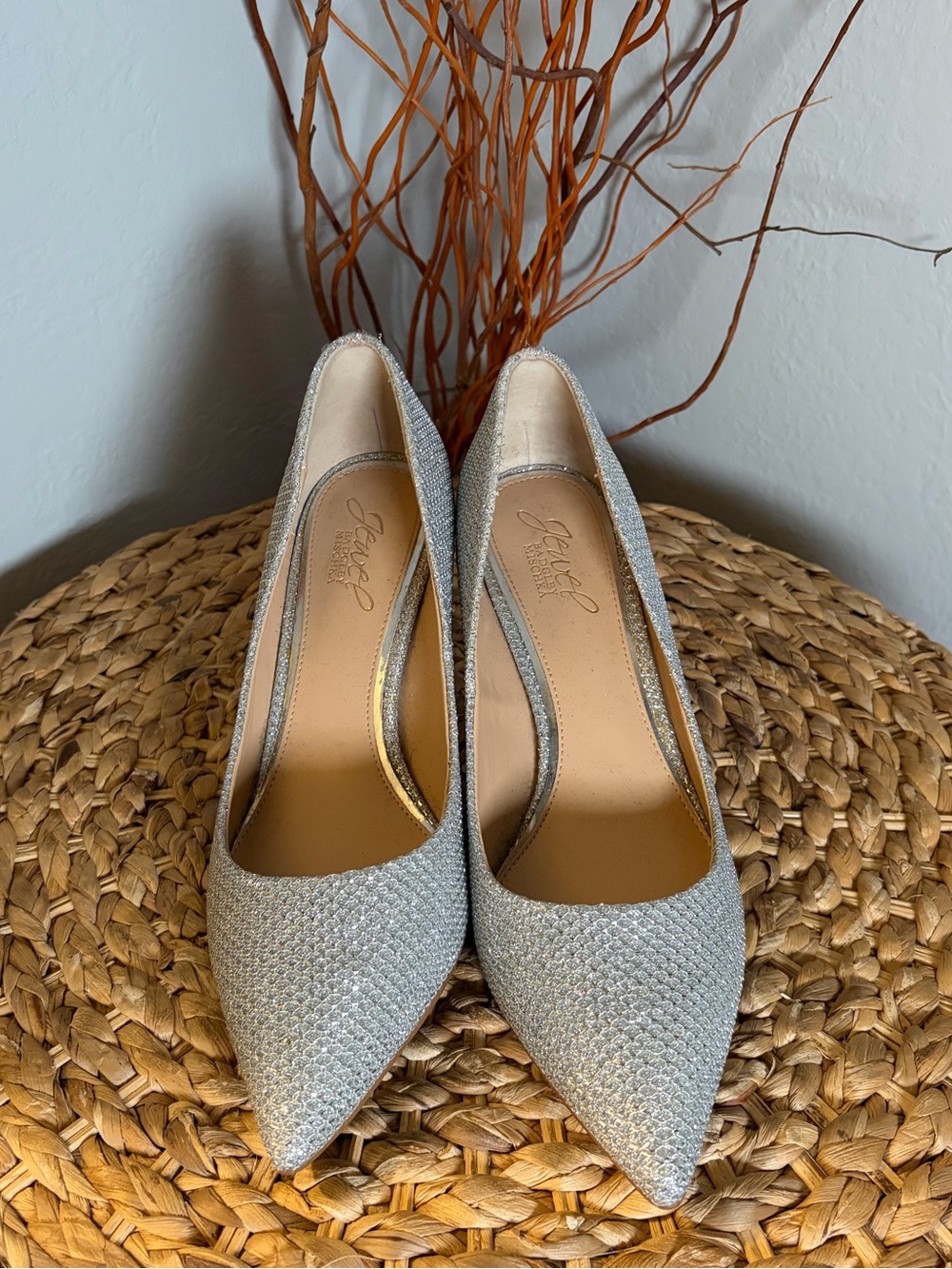 JEWEL BADGLEY MISCHKA SILVER HEELS